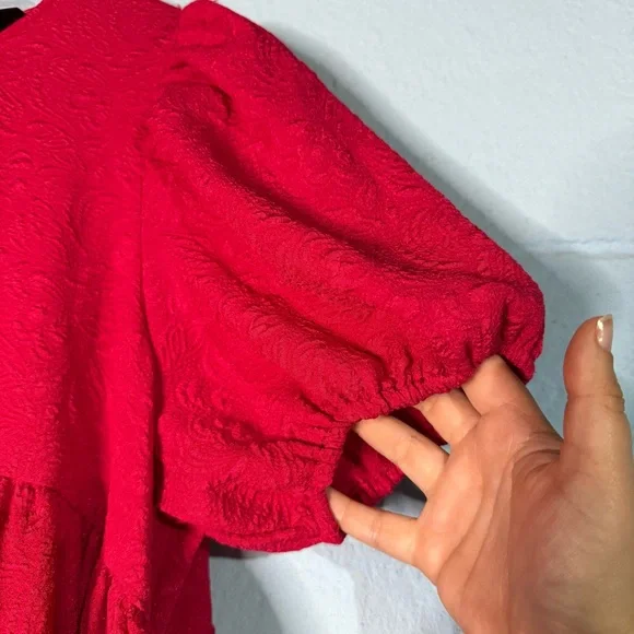 NWT Who What Wear Puff Sleeve Dress - Picture 7 of 7